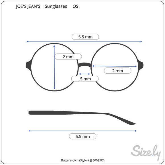 NWT JOE\'S JEANS Butterscotch Round Sunglasses